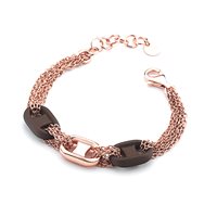 Bracciale Marcello Pane Donna Rubber in Argento BRAR108 - BRAR108